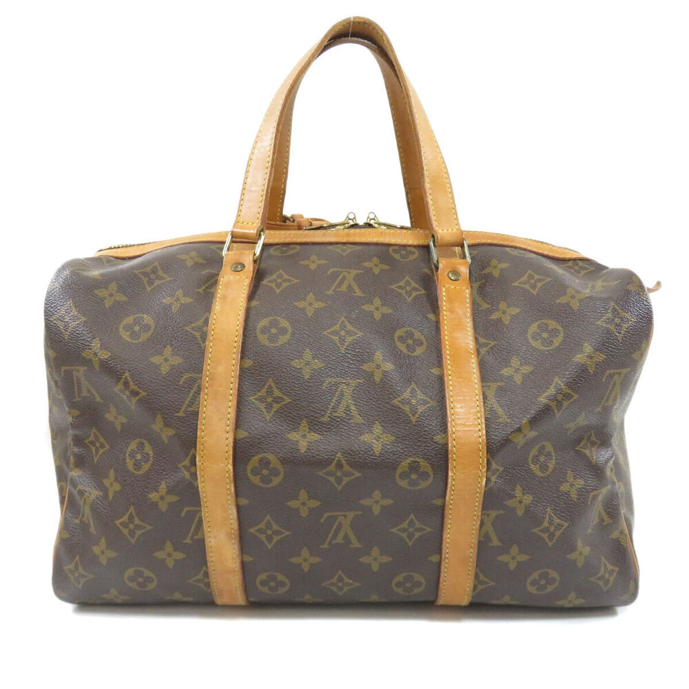 Louis Vuitton Bag Boston Monogram Saxe Spool Canvas Brown